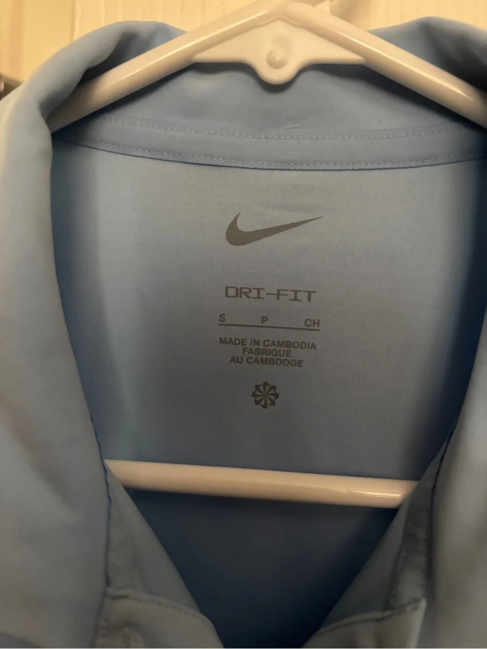 Nike Light Blue Polo Golf Shirt